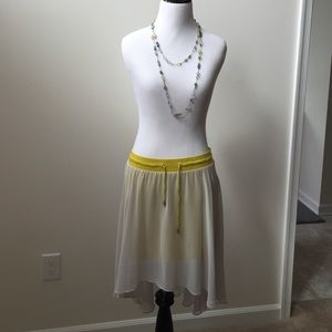A/X light gray and green skirt
