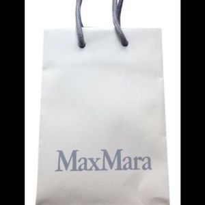 MaxMara Paper Shopping Gift Bag White Small