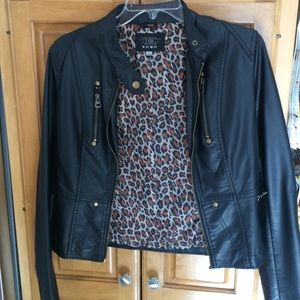 Leather look jacket