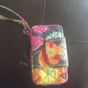 Vera Bradley smart Phone wristlet in jazzy blooms.