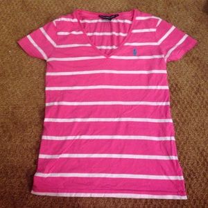 Polo pink stripped T-shirt