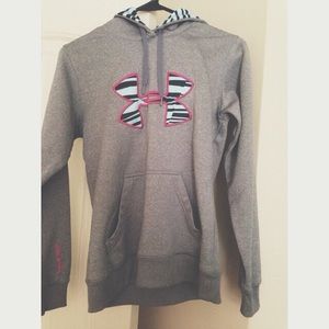 under armour / zebra hoodie.