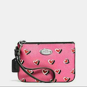 Coach Heart Wristlet
