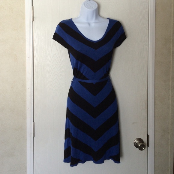 Black & blue dress.
