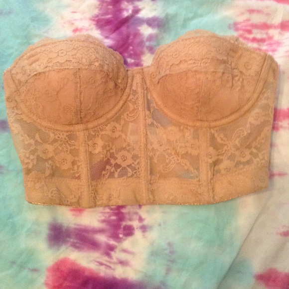 F21 nude bralette/corset