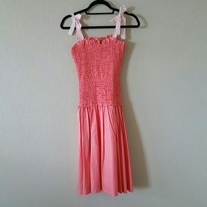 Peppy peach southern belle dress