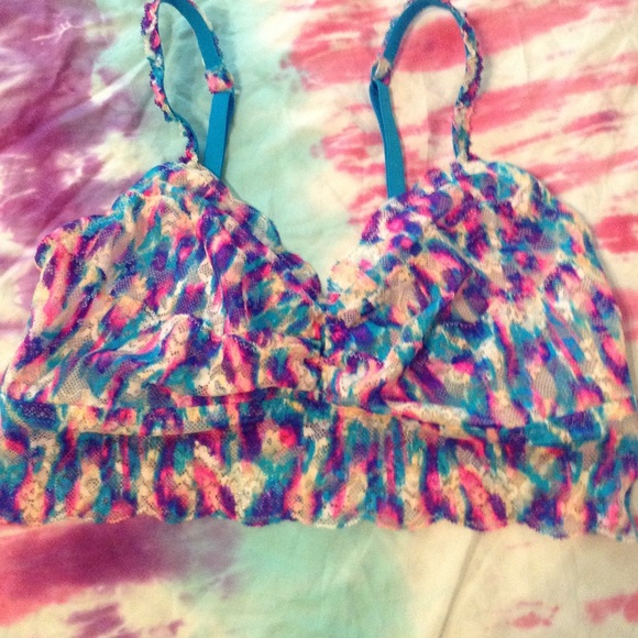 PINK lace bralette