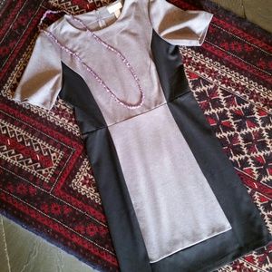 Black and grey loft dress