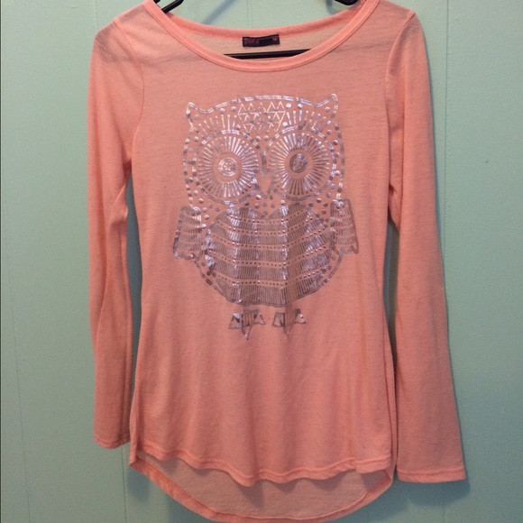 Owl long sleeve shirt.size S - Picture 1 of 2