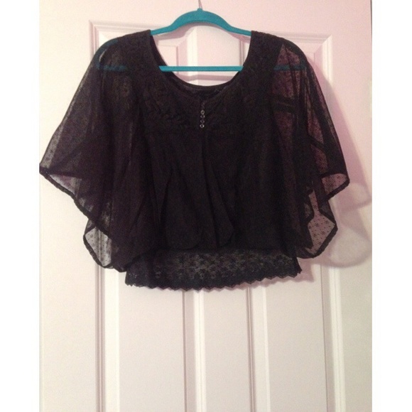 Black Lace Top - Picture 1 of 1