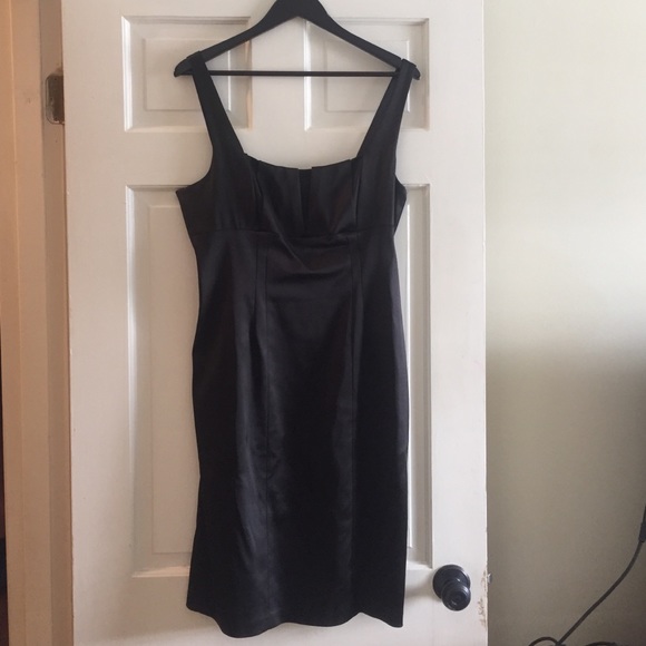 Robe Bustier David Meister - Noir, Mesh Et Ruban Brodé - Taille 2 (2XS) - Occasion Très Bon état