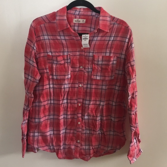 🆕 Hollister Plaid Flannel ! - Picture 1 of 4