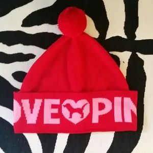 Victoria's Secret LOVE PINK adorable beanie hat.