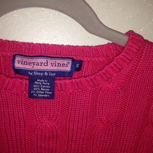 Vineyard Vines Cotton Coral Lane CableKnit Sweater