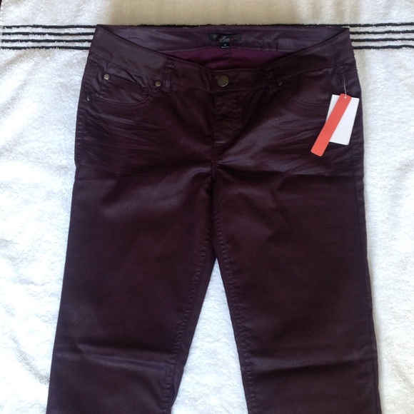 Fire Los Angeles Pants & Jumpsuits Dark Wine Wax Jeans Poshmark