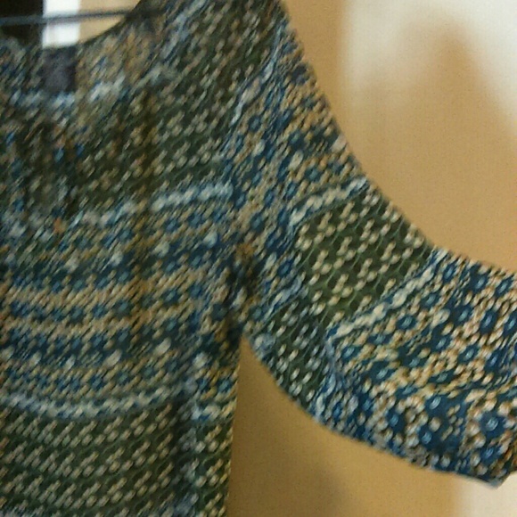 Multi color sheer shirt. - Picture 2 of 2