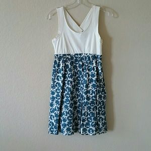 Theory blue and white sundress sz S