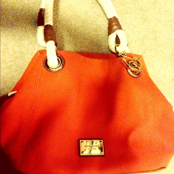 Michael kors canvas tote