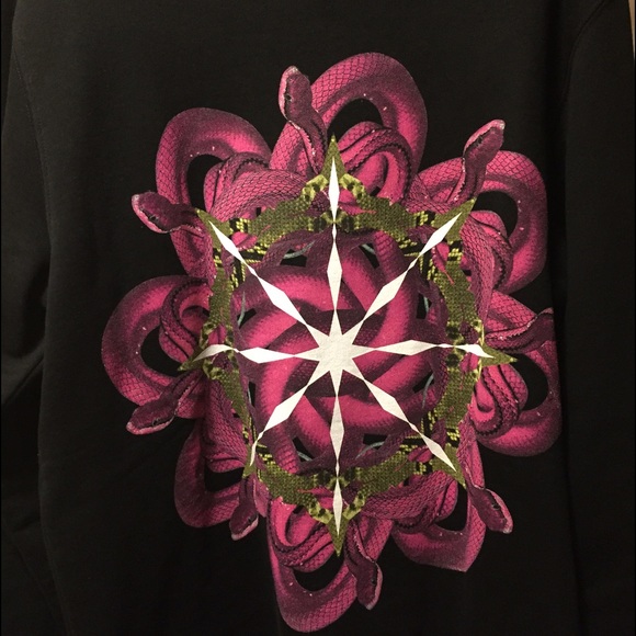 marcelo burlon sweatshirt pink python - Picture 1 of 2