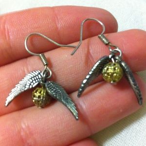 Golden Snitch Harry Potter Earrings
