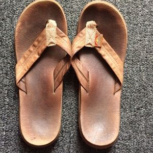 authentic rainbow flip flops