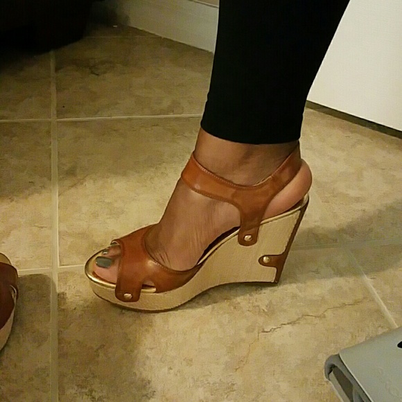 Audrey Brooke wedge sandals