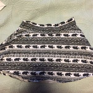 High waisted elephant skirt