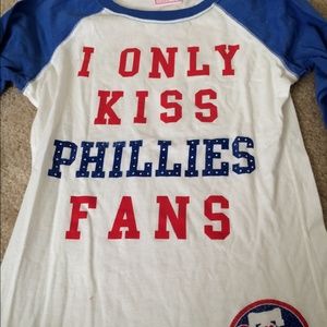 PINK Phillies Baseball Tee