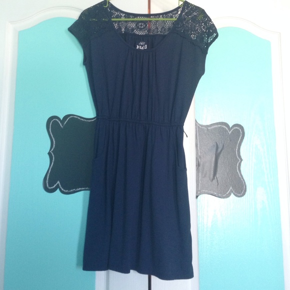 Mudd navy blue dress