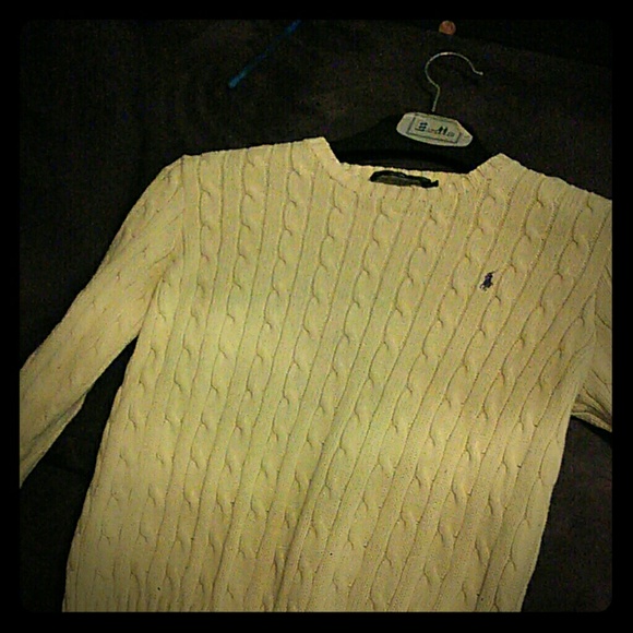 Ralph Lauren yellow crew sweater