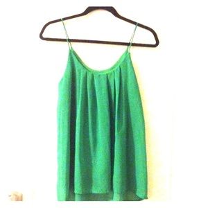 Green Chiffon Top