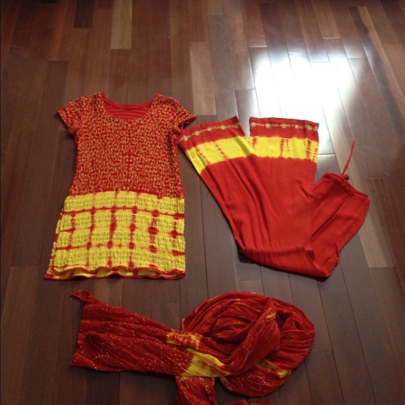 Indian dress three piece suite shalwar kameez - Picture 2 of 4