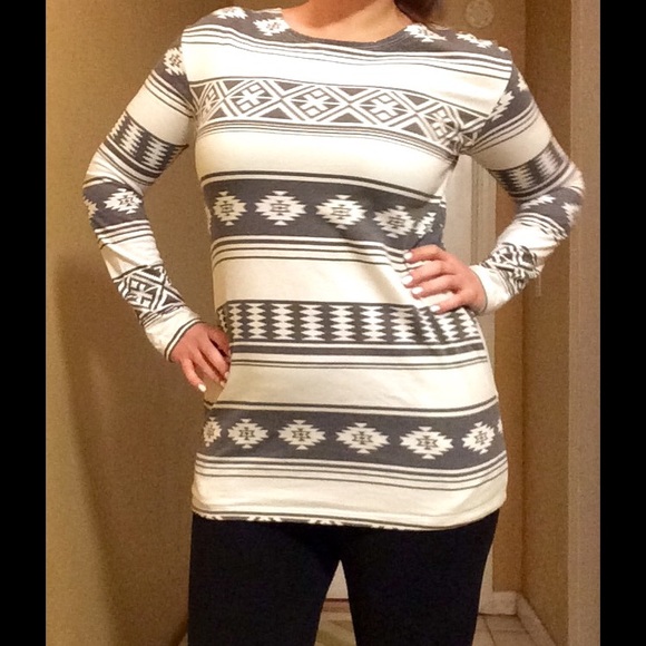 Aztec Print Sweatshirt from Urban Outfitters