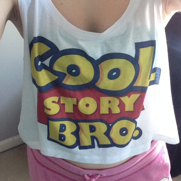 Cool story bro crop top