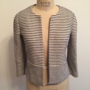 Blazer-Navy and Cream 3/4 sleeve-Size 6(UK10)!!