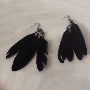 Feather earrings