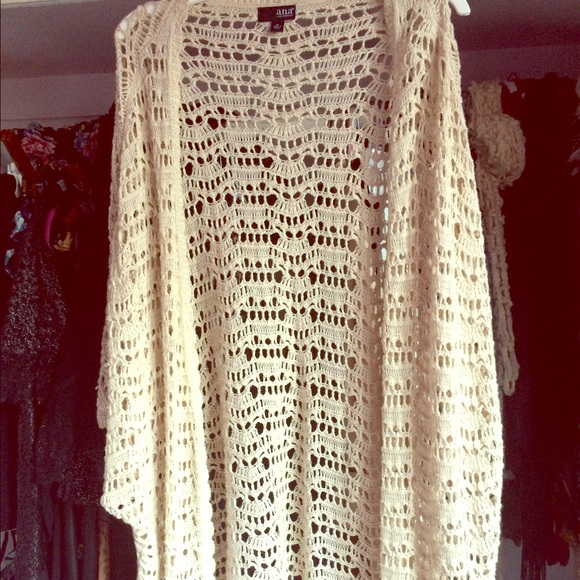 Beige boho  cardigan