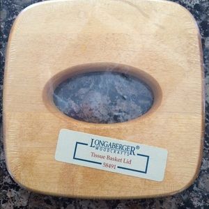 Longaberger Tissue Woodcrafts Lid