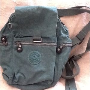 Kipling smaller backpack teal color