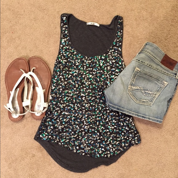 Very cute sparkly sequin tank top
