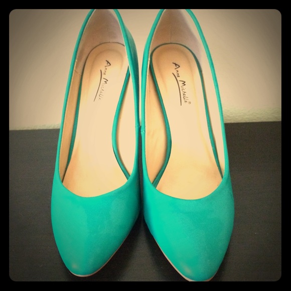 Turquoise heels
