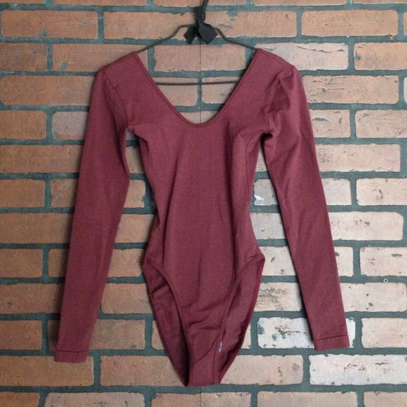 American Apparel long sleeve body suit
