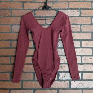 American Apparel long sleeve body suit