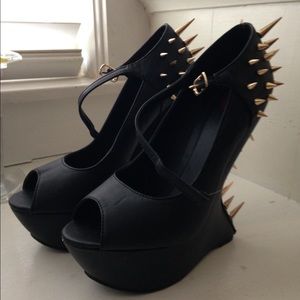 B2 bebe super spike heel wedges