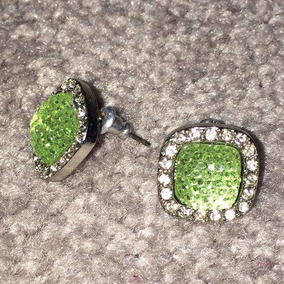 Cute mint earrings