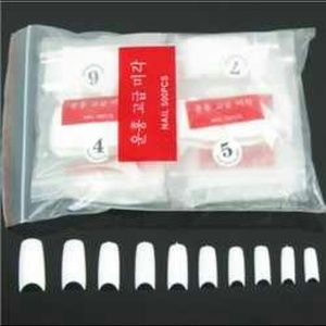 500pcs Nude White Full False Nail Art De