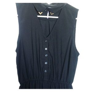 Kendall & Kylie black collared mini dress