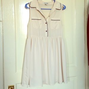 Button-up collared dress