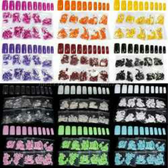 500/set French Acrylic Artificial Full False Fake