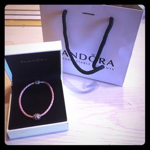 Pandora bracelet and heart charm